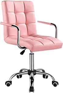 silla de ordenador rosa